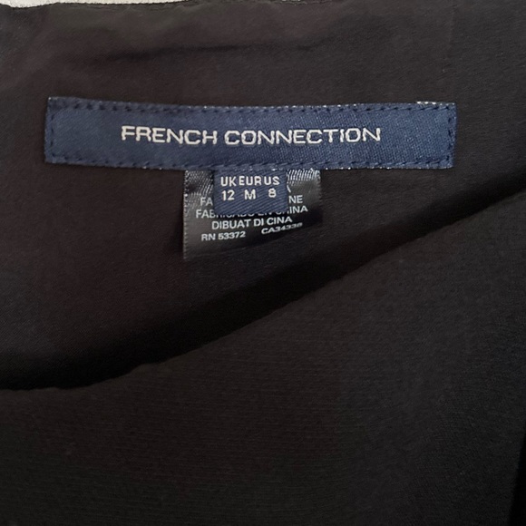 French Connection Whisper Sweetheart Puff Sleeve A-Line Mini Dress Size 8 - Picture 4 of 6